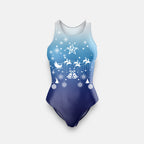 GCGC CHRISTMAS Blue Reindeer Leotard